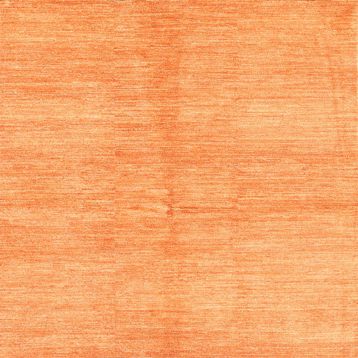 Square Contemporary Orange Modern Rug, con345