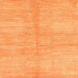 Sideview of Machine Washable Contemporary Orange Rug, wshcon345