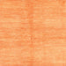 Sideview of Machine Washable Contemporary Orange Rug, wshcon345