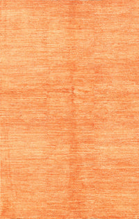 Machine Washable Contemporary Orange Rug, wshcon345