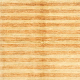 Sideview of Machine Washable Contemporary Chrome Gold Yellow Rug, wshcon346