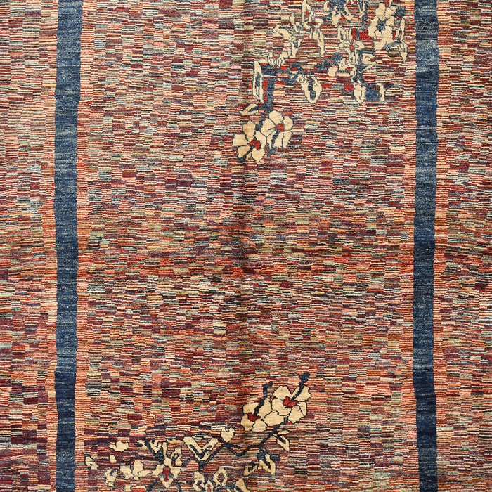 Machine Washable Contemporary Brown Red Rug, wshcon349