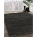 Contemporary Charcoal Black Modern Rug in Family Room, con34