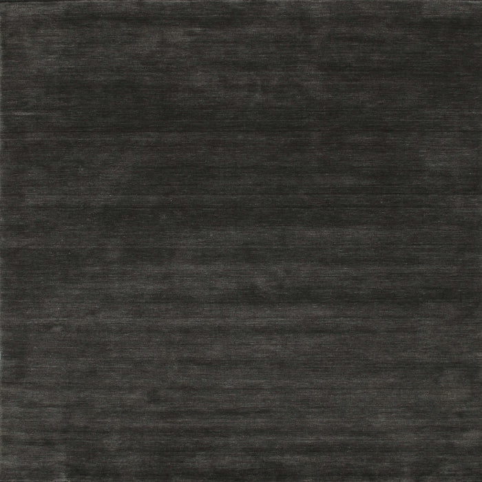Square Contemporary Charcoal Black Modern Rug, con34