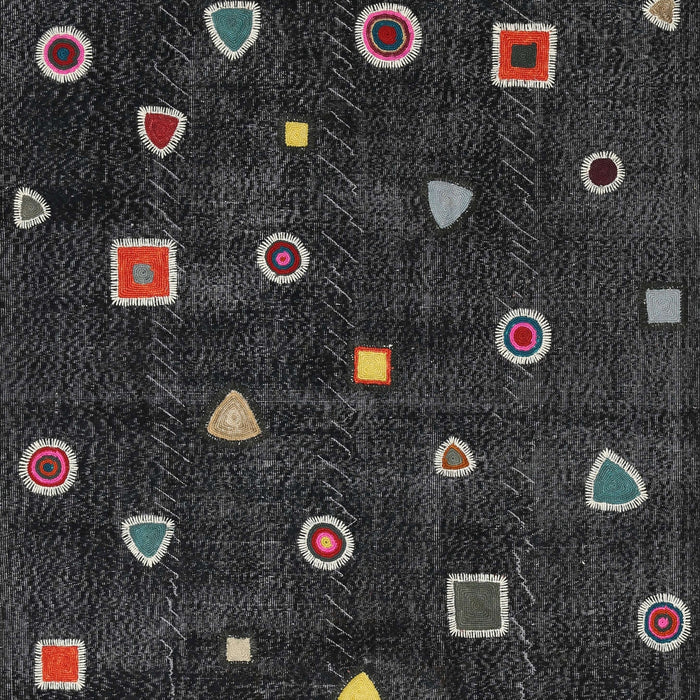 Contemporary Carbon Gray Modern Rug, con350