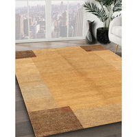 Contemporary Orange Modern Rug, con353