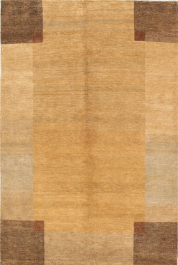 Machine Washable Contemporary Orange Rug, wshcon353