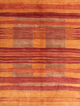 Machine Washable Contemporary Neon Red Rug, wshcon354