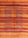 Machine Washable Contemporary Neon Red Rug, wshcon354