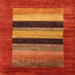 Sideview of Machine Washable Contemporary Orange Rug, wshcon355