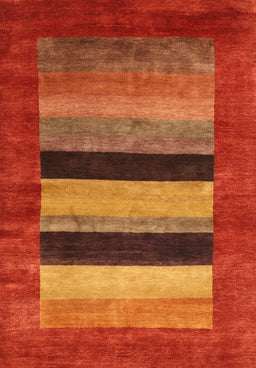 Contemporary Orange Modern Rug, con355
