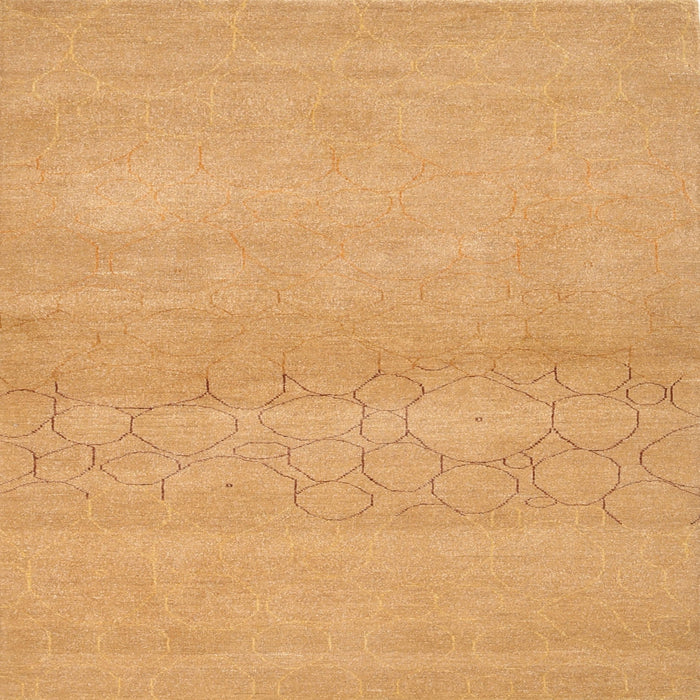 Sideview of Machine Washable Contemporary Dark Orange Rug, wshcon357