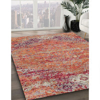 Contemporary Light Copper Gold Modern Rug, con358