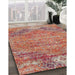 Contemporary Light Copper Gold Modern Rug in Family Room, con358