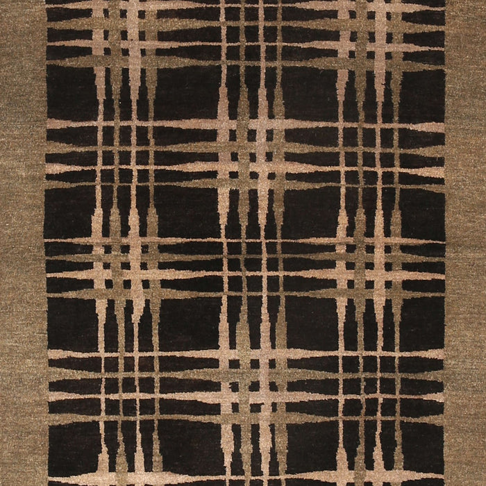 Machine Washable Contemporary Midnight Gray Rug, wshcon359