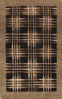 Contemporary Mid Gray Modern Rug, con359