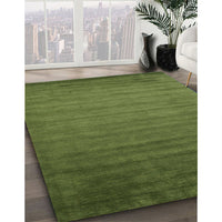 Contemporary Seaweed Green Modern Rug, con35