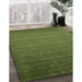 Machine Washable Contemporary Seaweed Green Rug in a Family Room, wshcon35