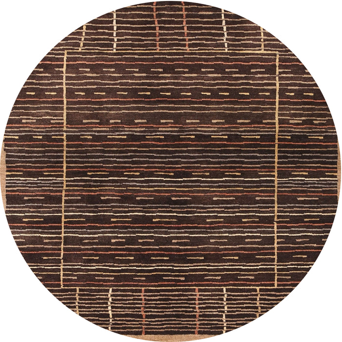 Sideview of Contemporary Red Modern Rug, con360