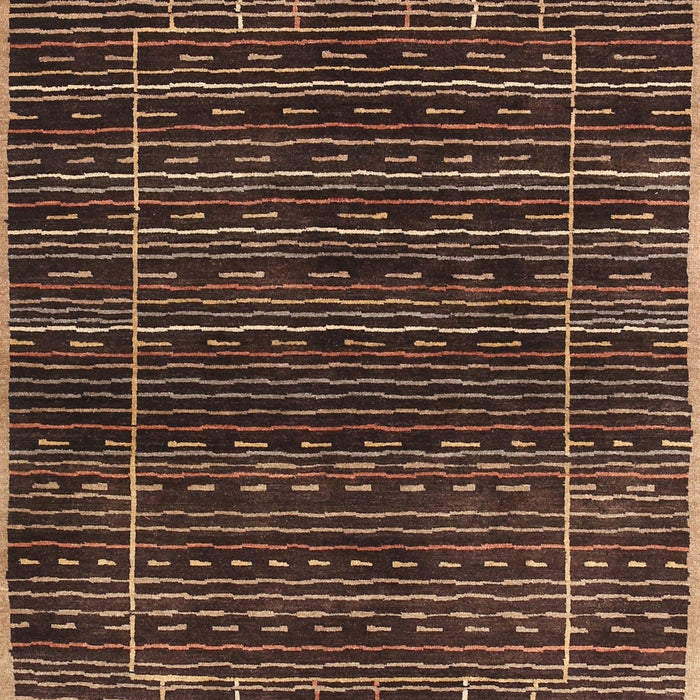 Machine Washable Contemporary Night Red Rug, wshcon360