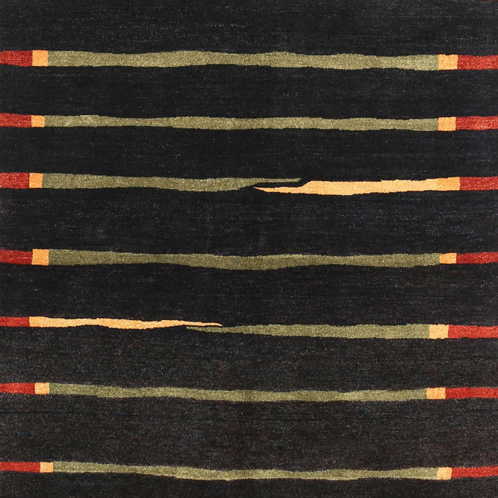 Contemporary Chocolate Brown Modern Rug, con361