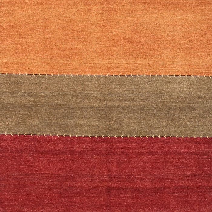 Sideview of Machine Washable Contemporary Neon Red Rug, wshcon362