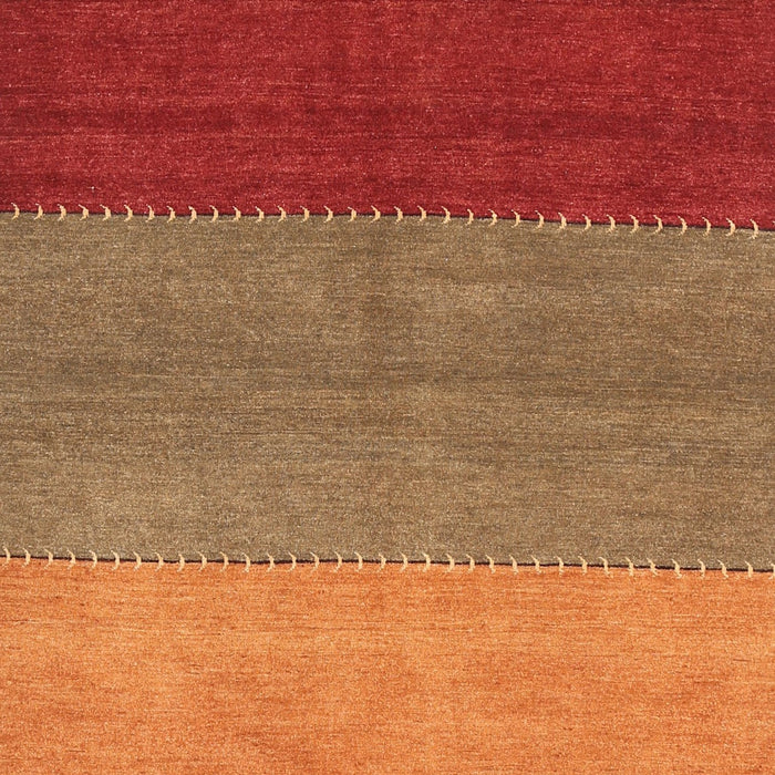 Contemporary Neon Red Modern Rug, con362