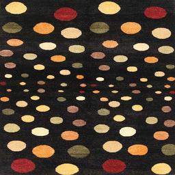 Sideview of Machine Washable Contemporary Midnight Gray Rug, wshcon363