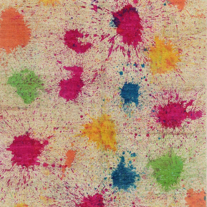 Contemporary Rust Pink Modern Rug, con366