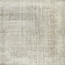 Square Contemporary White Gold Modern Rug, con367