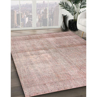 Contemporary Light Copper Gold Modern Rug, con376