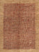 Contemporary Mahogany Brown Modern Rug, con378