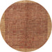 Square Machine Washable Contemporary Mahogany Brown Rug, wshcon378