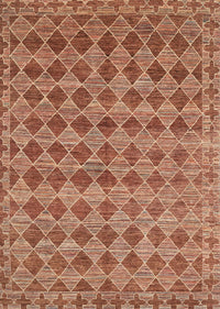 Machine Washable Contemporary Mahogany Brown Rug, wshcon379