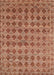 Machine Washable Contemporary Mahogany Brown Rug, wshcon379