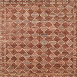 Sideview of Machine Washable Contemporary Mahogany Brown Rug, wshcon379