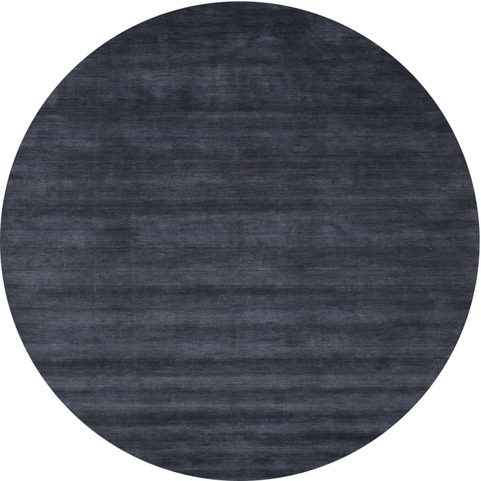 Square Machine Washable Contemporary Dark Slate Blue Rug, wshcon37