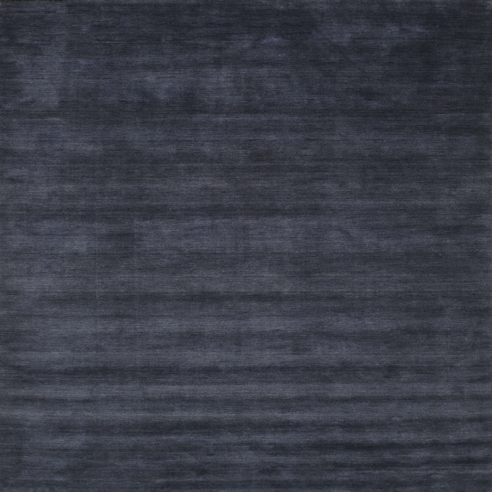 Square Contemporary Dark Slate Blue Modern Rug, con37