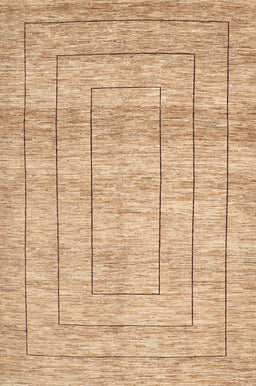 Contemporary Bronze Brown Modern Rug, con380