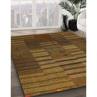 Contemporary Bakers Brown Modern Rug, con382