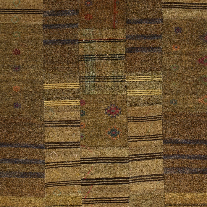 Machine Washable Contemporary Bakers Brown Rug, wshcon382