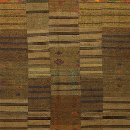 Sideview of Machine Washable Contemporary Bakers Brown Rug, wshcon382