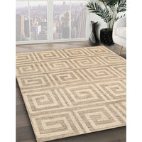 Contemporary Camel Brown Modern Rug, con383