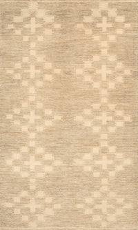 Machine Washable Contemporary Brown Gold Rug, wshcon385
