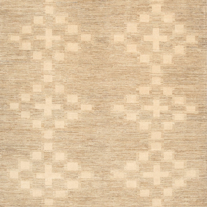 Machine Washable Contemporary Brown Gold Rug, wshcon385