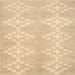 Square Contemporary Brown Gold Solid Rug, con385