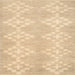 Sideview of Machine Washable Contemporary Brown Gold Rug, wshcon385