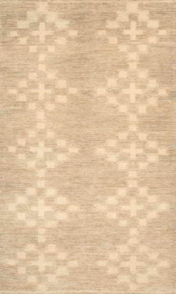 Contemporary Brown Gold Solid Rug, con385