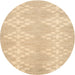 Sideview of Contemporary Brown Gold Solid Rug, con385