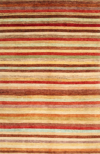 Machine Washable Contemporary Fire Red Rug, wshcon386